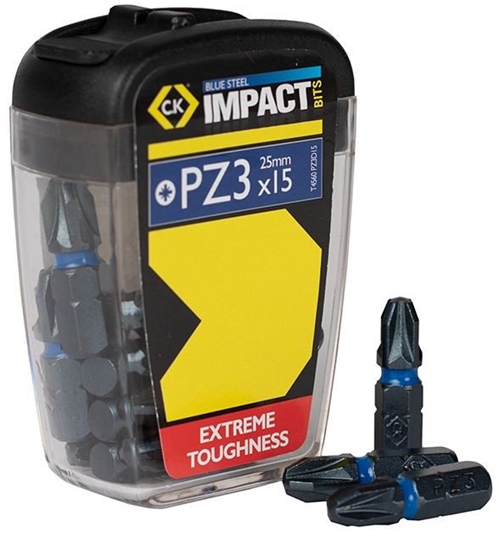 Изображение C.K Blue Steel T4560 PZ3D15 Kreuzschlitz-Bit 15teilig Kreuzschlitz Pozidriv (T4560 PZ3D15)