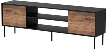 Изображение Cama Szafka RTV EF CORTINA 180x40x60 czarny/orzech