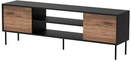 Изображение Cama Szafka RTV EF CORTINA 180x40x60 czarny/orzech