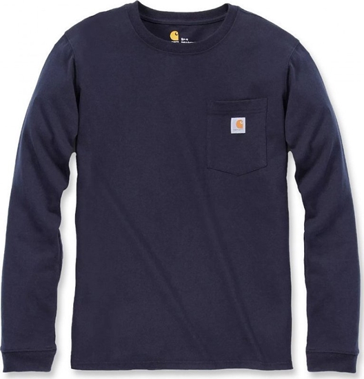 Изображение Carhartt Koszulka Carhartt WK126 Workwear Pocket L/S Navy