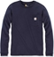 Attēls no Carhartt Koszulka Carhartt WK126 Workwear Pocket L/S Navy