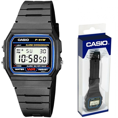 Изображение Zegarek Casio Zegarek Casio F-91W-1YER Retro Style uniwersalny