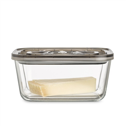 Attēls no Caso  Glass Vacuum Container with Plastic Lid  VacuBoxx Eco L  Transparent 4038437011760
