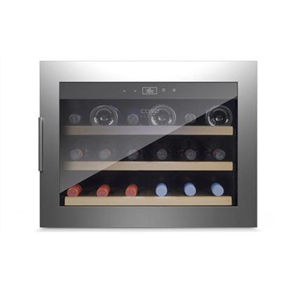 Attēls no Caso  Wine cooler  WineSafe 18 EB  Energy efficiency class G  Built-in  Bottles capacity Up to 18 bottles  Cooling type Compressor tec