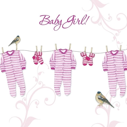 Picture of Clear Creation Karnet Swarovski - kwadrat. Narodziny, pioszki