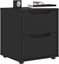 Изображение CMK Meble Szafka nocna "VISNES" Czarna 45x40x50 cm Drewno klejone