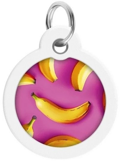 Picture of Collar WauDog Smart ID Zawieszka z QR-paszportem okrga 3cm banany na róu