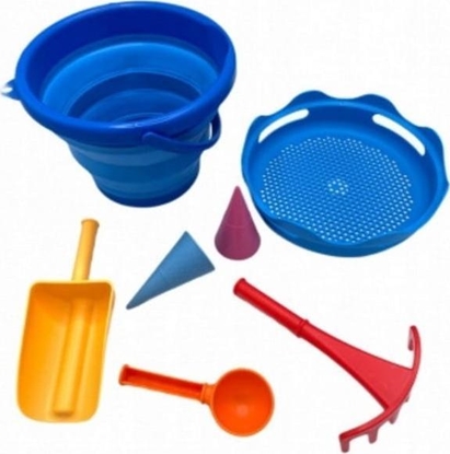 Picture of CompacToys Komplet do piasku skadany 7el. niebieski CompacToys