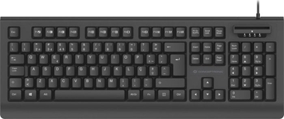 Изображение Conceptronic KAYNE01PT tastatūra Birojs USB QWERTY Portugāļu Melns