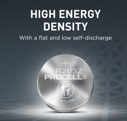 Picture of CR2032 baterijas 3V Duracell Procell litija 2032 1 gb.