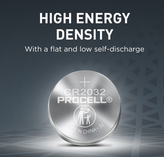 Picture of CR2032 baterijas 3V Duracell Procell litija 2032 1 gb.