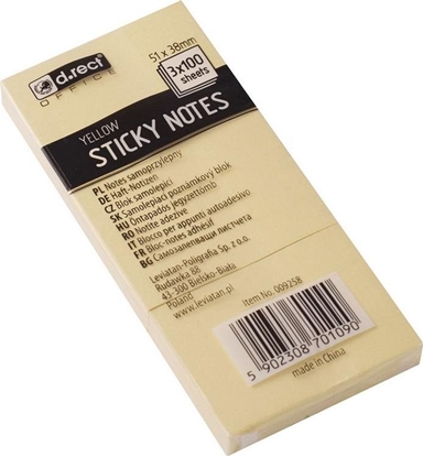 Attēls no D.Rect Notes samoprzylepny 51x38mm óty D.RECT