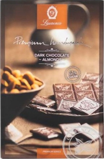 Picture of Dark chocolate with almonds Laurence, 80 g