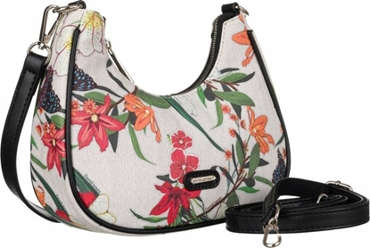 Attēls no David Jones Listonoszka damska ze skóry ekologicznej z kwiatowym  David Jones NoSize