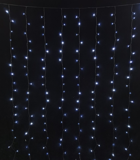 Picture of Dekoracja witeczna CHRISTMAS_TO GARL CURT 400LED 4X3M WA W IP44 SNOWF F