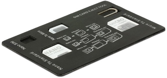 Изображение Delock 4 in 1 SIM Card Adapter Kit
