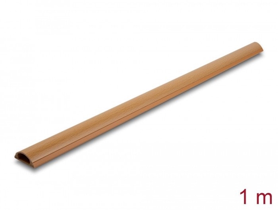 Picture of Delock Cable Duct self-adhesive 30 x 11 mm - length 1 m wood look