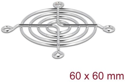 Attēls no Delock Fan Grill 60 x 60 mm silver