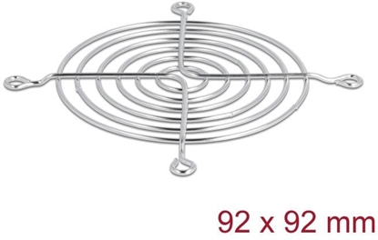 Attēls no Delock Fan Grill 92 x 92 mm silver