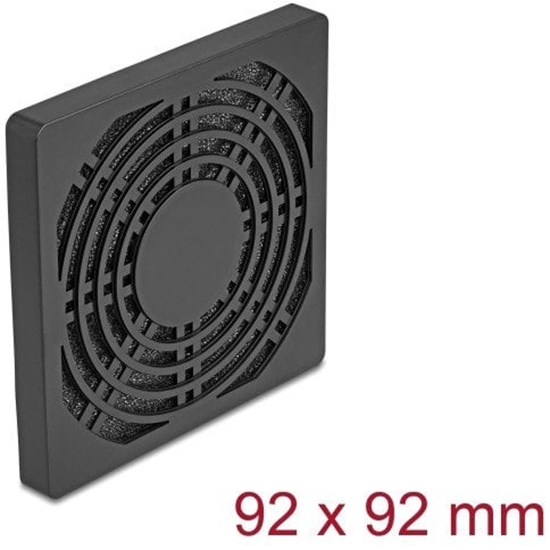 Picture of Delock Fan Grill with Dust Filter 92 x 92 mm black