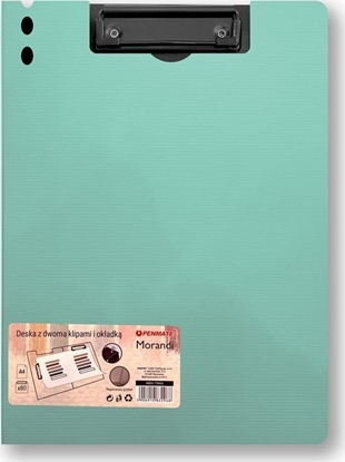 Изображение Deska z klipem i okadk A4 Morandi niebieskoziel