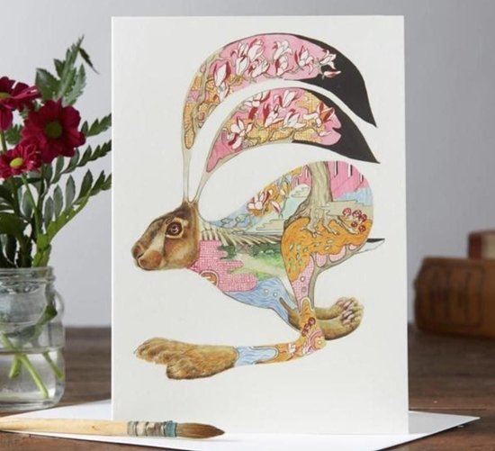 Picture of DM Collection Karnet A008 B6 + koperta Brzowy zajc