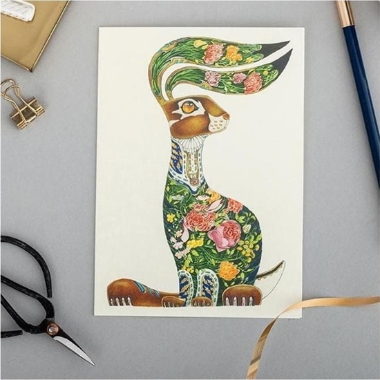 Picture of DM Collection Karnet A102 B6 + koperta Zajc z kwiatami