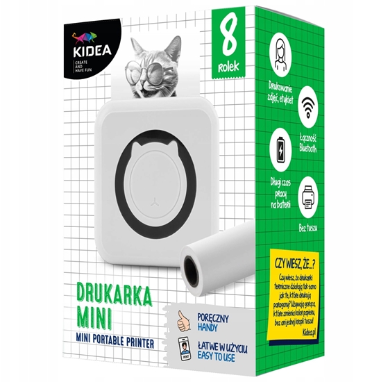 Изображение DRUKARKA TERMICZ BLUETOOTH 14X10X5 KIDEA B PUD