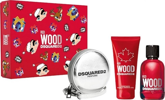 Picture of Dsquared2 DSQUARED2 Red Wood edt 100ml + SG 100ml + portfel