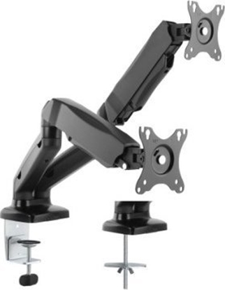 Picture of Duāls monitoru kronšteins, galda stiprinājums, melns, Value