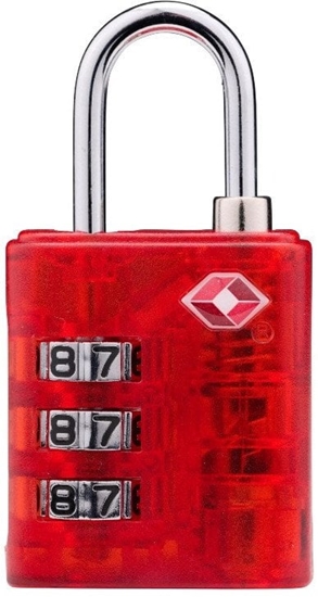 Picture of Dunlop - Kódka do walizki / bagau na szyfr TSA (Czerwony)