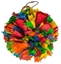 Изображение DUVO+ ZABAWKA DLA PTAKÓW KOLOROWY POMPON  Z KUKURYDZY 12,7x7,6x7,6cm