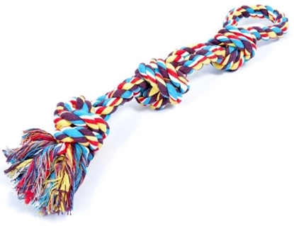 Picture of DUVO+ ZABAWKA SZNUR 3 WZY + PTLA       MULTIKOLOR 60cm    4705100