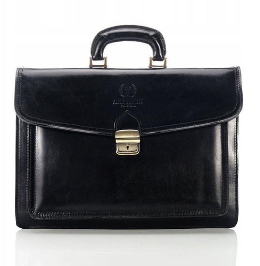 Изображение Ekskluzywna skórzana teczka mska aktówka N04-BL