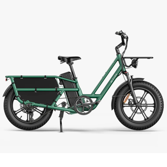 Изображение Elektriskais kravas velosipēds FIIDO T2 Longtail Cargo, Forest Green