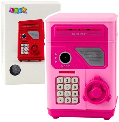 Picture of Elektroniczny Sejf Bankomat Skarbonka Na PIN Dla Dzieci Róowy EDUKAMP