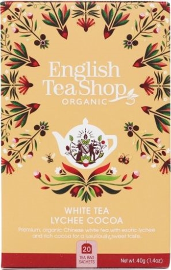 Picture of English Tea Sho Herbata biaa Lychee Cocoa (20x2) BIO 40 g