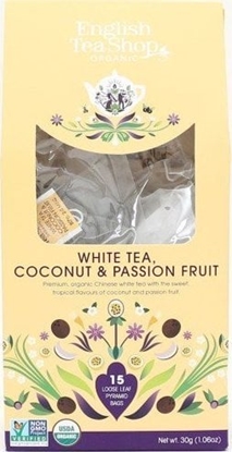 Picture of English Tea Shop HERBATA BIAA - KOKOS - MARAKUJA BIO PIRAMIDKI (15 x 2 g) 30 g - ENGLISH TEA SHOP
