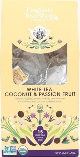 Picture of English Tea Shop HERBATA BIAA - KOKOS - MARAKUJA BIO PIRAMIDKI (15 x 2 g) 30 g - ENGLISH TEA SHOP