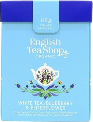 Picture of English Tea Shop Herbata biaa sypana z dzikim bzem i borówk BIO 80 g English Tea Shop