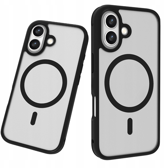 Изображение Etui Roobix Dusky MagSafe do iPhone 17 - czarne matowe