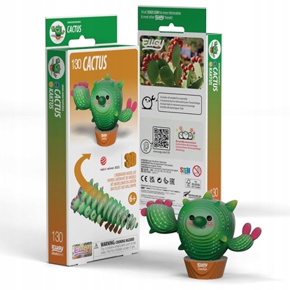 Attēls no EUGY 3D Cardboard Model Kit - Cactus