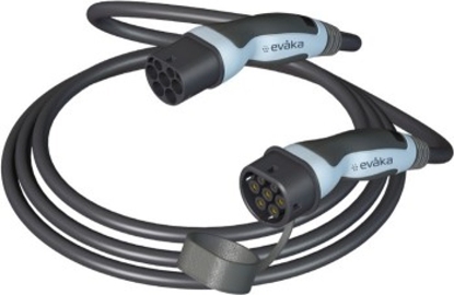 Picture of EVAKA T2-T2, 22KW, 32A, 5X6MM2, 1X0.5MM2 5M BLACK