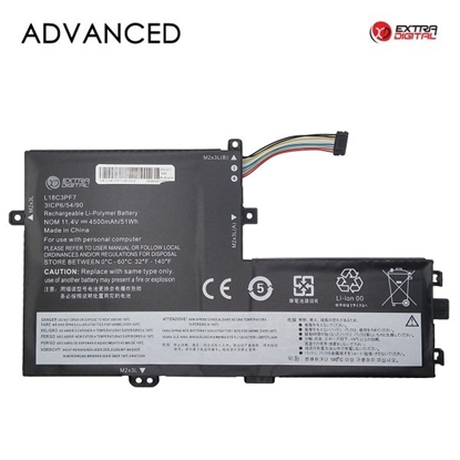 Attēls no ExtraDigital L18C3PF7 Battery for Lenovo Laptop 4500mAh