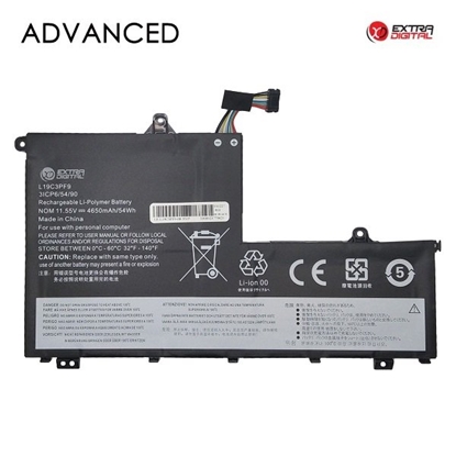 Attēls no ExtraDigital L19C3PF9 Battery for Lenovo Laptop 4650mAh