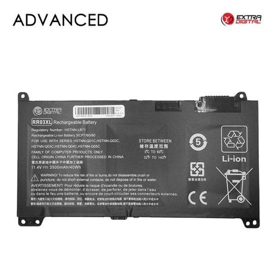 Picture of ExtraDigital RR03XL Battery for HP Laptop 3500mAh