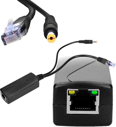 Attēls no ExtraLink EXTRALINK DC-DC CONVERTER 48V - 12V 1A GIGABIT POE SPLITTER