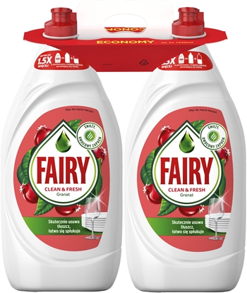 Изображение Fairy ind plovimo skystis Clean & Fresh Pomegranate & Honeysuckle, 2700 ml