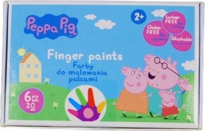 Picture of Farby do malowania palcami winka Peppa 6kol ASTRA