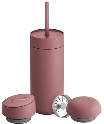Picture of Fellow - Carter Move Mug 3 w 1 - Kubek termiczny + 3 nakrtki - Pudrowy róowy 473 ml